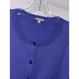 Talbots Women's Size 12 Cardigan Sweater‎ Purple Fast Shipping! Large